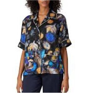 Peter Pilotto Fireworks Galaxy Satin Shirt